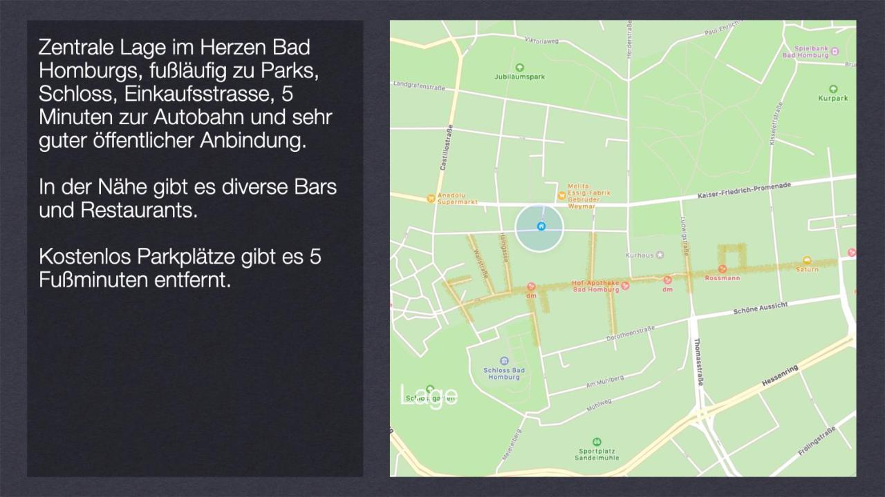 Grosses Und Helles Innenstadt Apartment - Ferienwohnung Bad Homburg vor der Hoehe Ngoại thất bức ảnh